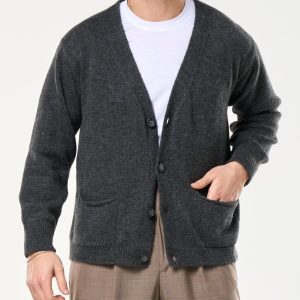 Cardigan Relax Knit Grigio