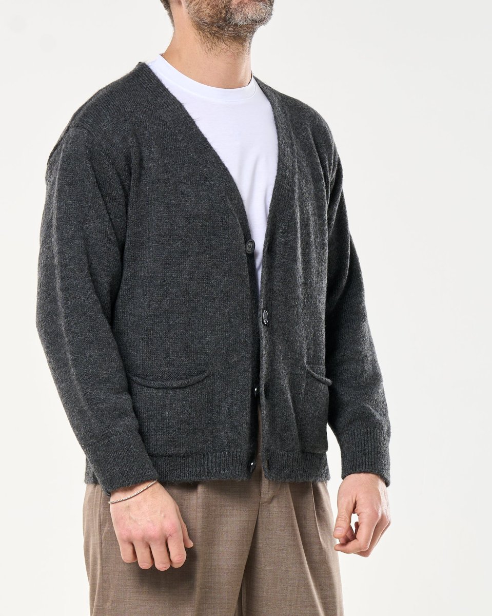 Cardigan Relax Knit Grigio - immagine 4