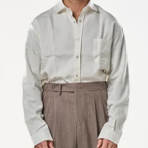 Camicia Oversize con Taschino Bull Bianca