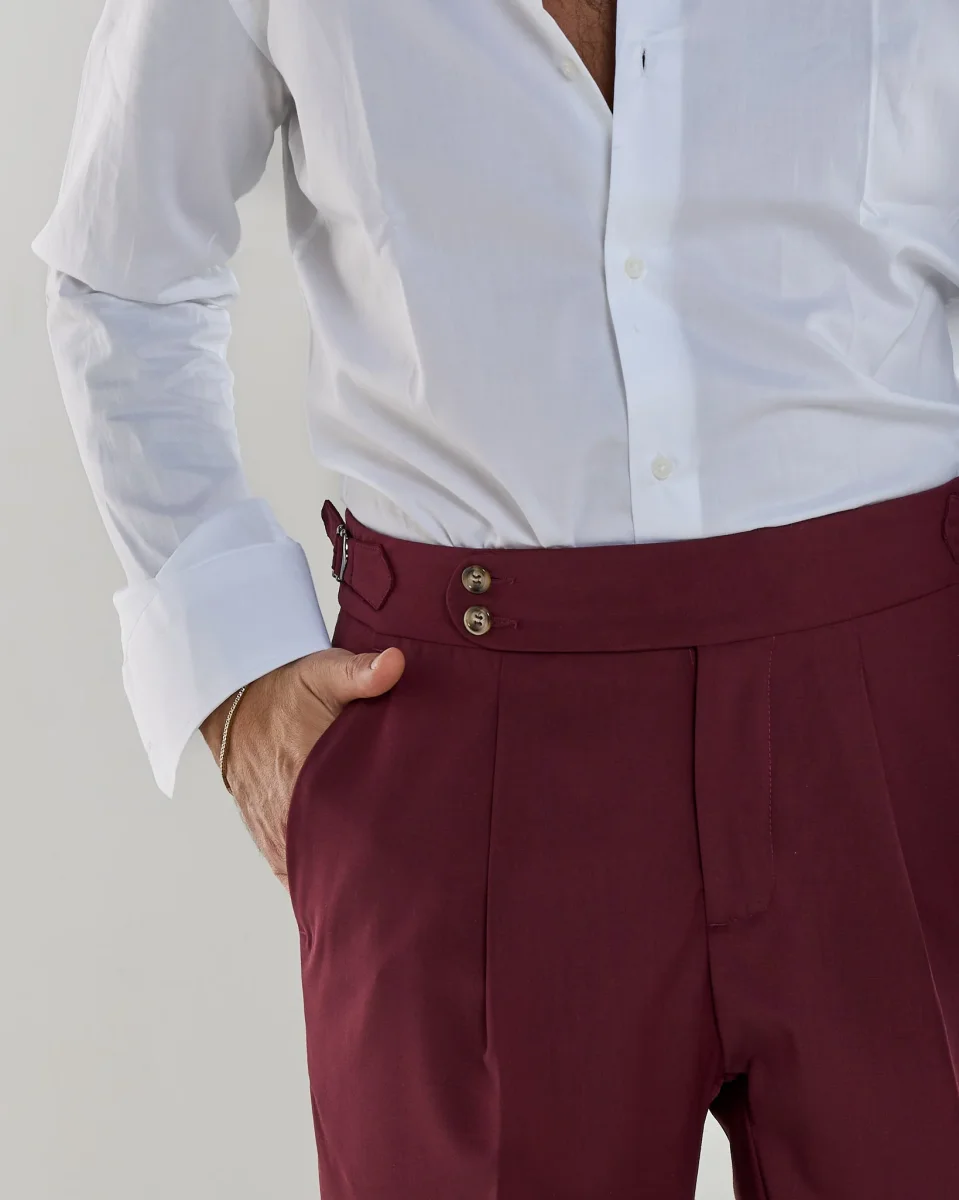 Pantalone con Bustino Tondo Amaranto Firenze - immagine 6