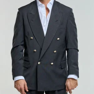 Giacca con Bottoni Oro Fumo Tokyo