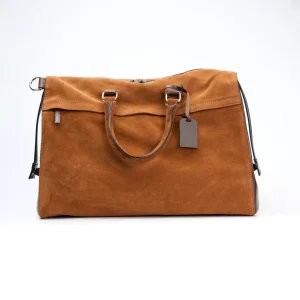 Borsone in Pelle Scamosciata