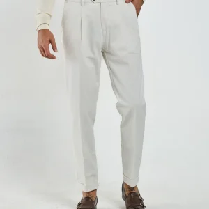 Pantalone Chino in Cotone Bianco