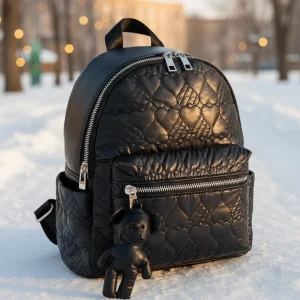 Zainetto MAYORAL Nero con Ciondolo Teddy - Zaino Bambina Imbottito